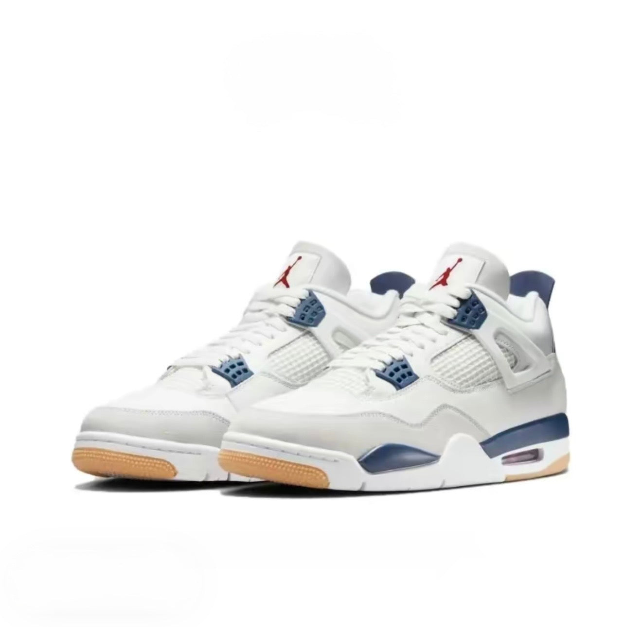 Air Jordan 4 Retro Military Blue Style Sneakers